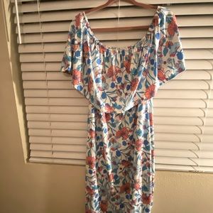 REBDOLLS off shoulder midi dress